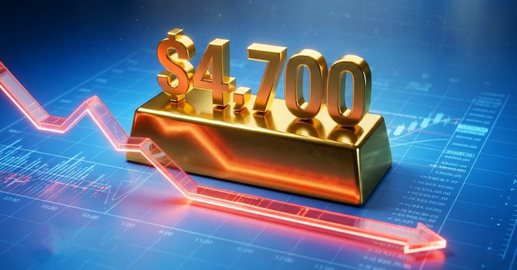 Vàng điều chỉnh về gần $4,700 khi đà tăng suy yếu sau nhịp tăng gần đây