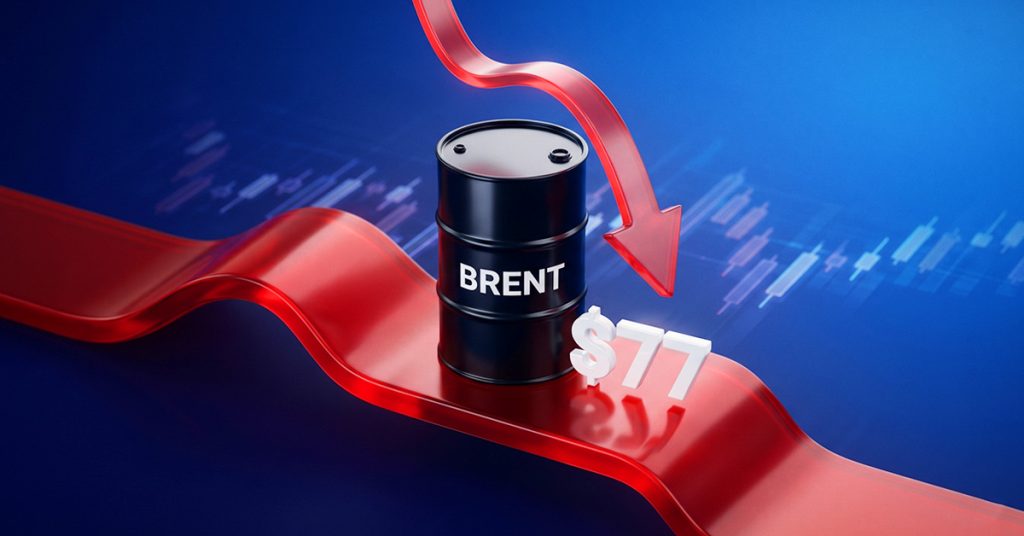 Giá dầu tiếp tục suy yếu, Brent giảm xuống dưới mốc 77 USD/thùng