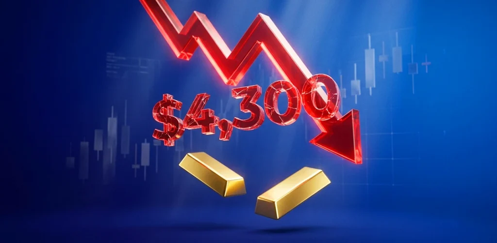Giá vàng giảm xuống dưới 4.300 USD khi đồng USD mạnh lên và khả năng tăng lãi suất gia tăng